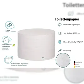 Blanc HYGIENIC Toilettenpapier kernlos 2-lagig 32 Rollen