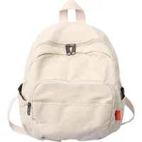 Luxuskollektion Cityrucksack Damen Rucksack Klein Canvas Beige