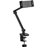 InLine Tablet Halter mit Tischklemme, bis 12,9", schwarz,