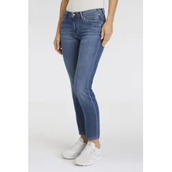 Skinny-fit-Jeans MARC O'POLO DENIM "Alva", Damen, Gr. 27, Länge 32, blau (denim blau), Denim/Jeans, Obermaterial: 98% Baumwolle, 2% Elasthan, Jeans, im klassischen Look