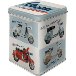 Nostalgic Art Vespa - Model Chart, Teedose - 8 cm x 10 cm x 8 cm