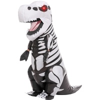 Spooktacular Creations Halloween Aufblasbares Kostüm Skelett Dinosaurier Ganzkörper T-Rex Aufblasbares Kostüm für Kinder