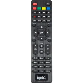 Telestar Fernbedienung für IMPERIAL T2 IR und IMPERIAL T2 IR Plus - Schwarz