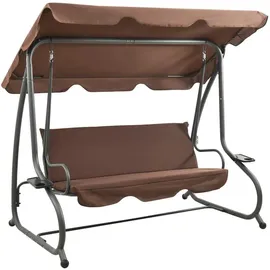 vidaXL Hollywoodschaukel Kaffeebraun 3-Sitzer