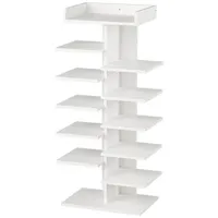 Vicco Schuhschrank Stepy 45 x 114 cm mit 10 Fächern / weiß