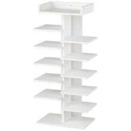 Vicco Schuhschrank Stepy 45 x 114 cm mit 10 Fächern / weiß