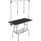 Vevor Trimmtisch 1300x617x1818mm Schertisch Edelstahl Hundepflegetisch 150kg Tragfähigkeit Frisiertisch Hund Faltbar Tierpflegetisch 1137,9x609,6mm Desktop Ideal für Baden Trimmen Trocknen Bürsten
