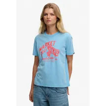 Superdry Roadside Trade Relaxed Tee Blau L