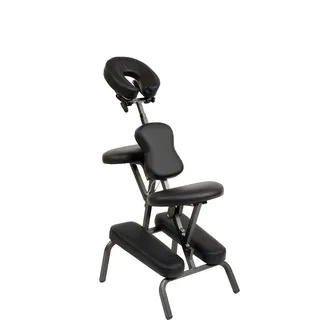 BC-ELEC BC001-BLACK Schwarzer faltbarer und tragbarer Massagestuhl und Tattoo + Tragetasche