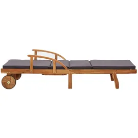vidaXL Sonnenliege 114 x 62 x 25 cm Braun