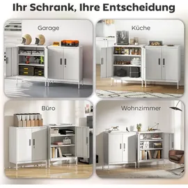 Homcom Aktenschrank 80 x 40 x 100 cm Weiß