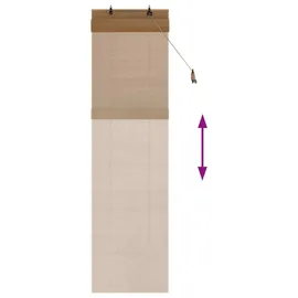 vidaXL Bambusrollo 70 x 220 cm Braun