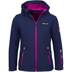 Kinder Softshelljacke Oslofjord Marineblau/Magenta Gr. 164 - 14 Jahre