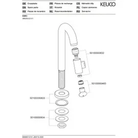 Keuco IXMO Kaltwasser-Armatur Schwarz Matt
