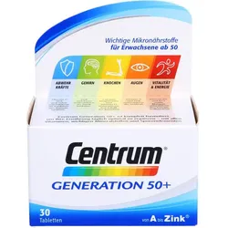Pfizer Consumer Healthcare CENTRUM Generation 50+ Tabletten Vitamine 30 ct 