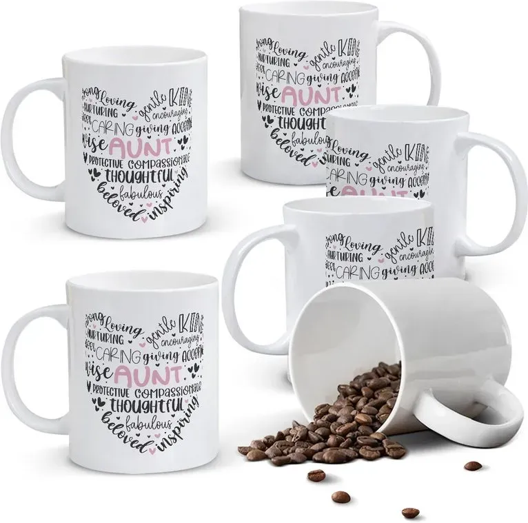 Alphynix 1 Tribut-an-meine-Tante-Tasse, 33cl Keramik-Kaffeetasse, Tante-Definitionsgeschenk mit liebevollen Worten, bestes Geschenk für Tante, lustiges Tanten-Weihnachts-Geburtstagsgeschenk,Geschenk zum valentinstag, geschenk zum geburtstag