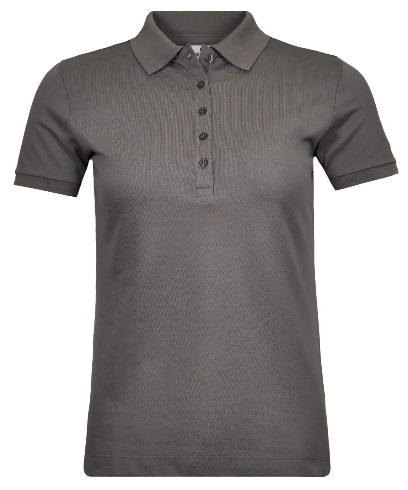 Poloshirt RAGMAN, Damen, Gr. L, grau (schiefergrau), Piqué, 70% Baumwolle 30% Polyester, regular fit, ohne Ausschnitt, Shirts