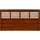 Andrewex Sichtschutzelement 180 x 90 cm Teak Holz