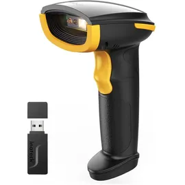 Inateck BCST-23 (1D-Barcodes, 2D-Barcodes), Barcode Scanner Gelb,