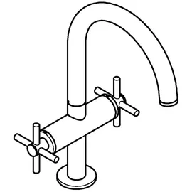 Grohe Atrio Waschtisch-Einlochbatterie Hard Graphite
