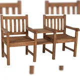 CLP Teakbank Lior mit Tisch Holz HBT: 92x160x62 cm teak