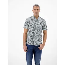 Lerros Kurzarmhemd Floral Broken White L