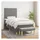 vidaXL Boxspringbett 100 x 200 cm Dunkelgrau