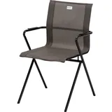 ACAMP Set 6x Stapelsessel Alpha Tex 55 cm x 57 cm x 83 cm Anthrazit-Nero