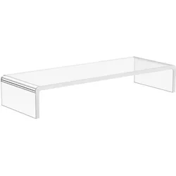 HOMCOM - Monitorständer - 53 x 19 x 9 cm  - transparent