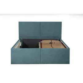 Halmon Schlafkomfort Betten Milano 200 x 200 cm H3 Blau