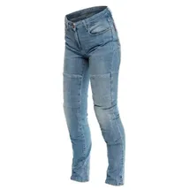 Dainese Denim Stone Slim Damen Motorradjeans, blau, Größe 34