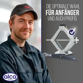 Alca Scherenwagenheber Stahl 115-410mm grau/silber 2t Tragkraft