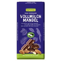 Rapunzel Vollmilch Schokolade mit ganzen Mandeln  200g HIH bio