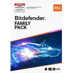 Bitdefender Family Pack 2025 15 Geräte 1, Jahr eMail deutsche Lizenz ESD