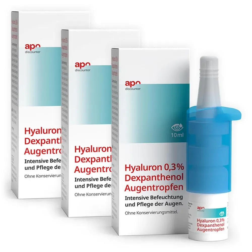 Pflegende Augentropfen Hyaluron & Dexpanthenol v. apodiscounter