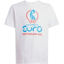adidas Women Euro 25 Official Emblem T-Shirt Kinder JJ4382 - white 176