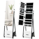 Costway Schmuckschrank mit Spiegel