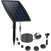 Ulisem Solarbrunnen, Diy 2,5w Solar-schwimmbrunnen Für Den Außenbereich, Neue Solar-teichpumpe Mit 8 Düsen Und 3-m-kabel, Solarbrunnen Für Vogeltränke, Aquarium Und Garten