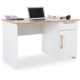Sansibar Schreibtisch SANSIBAR WESTERHEVER BHT 124x76x62 cm weiß - Weiß