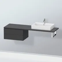 Duravit Unterschrank L-Cube 72x54,7cm, graph matt, f Kons, 2 Schub.