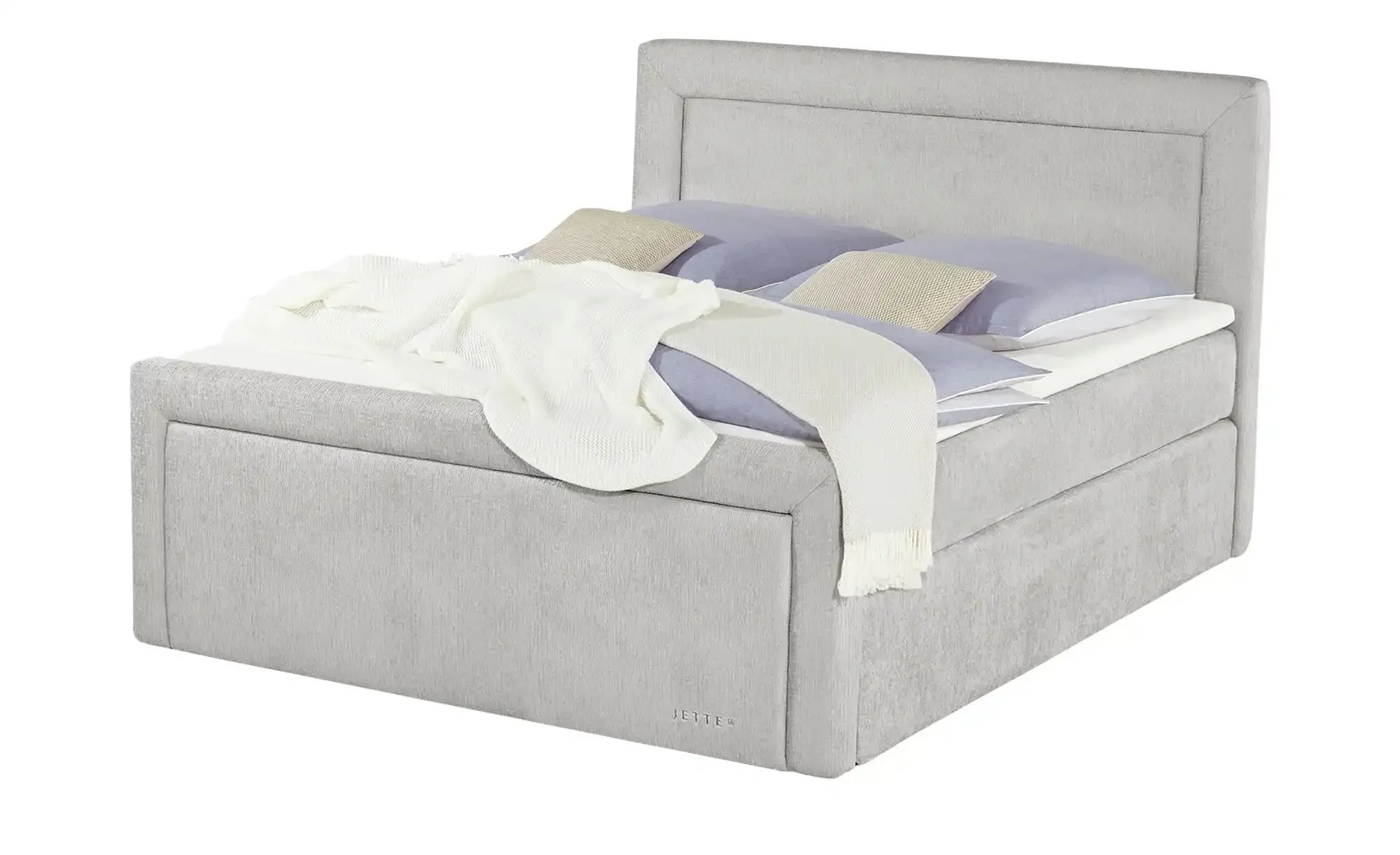 Jette Home Boxspringbett  Jette Frame , grau , Maße (cm): B: 204 H: 129