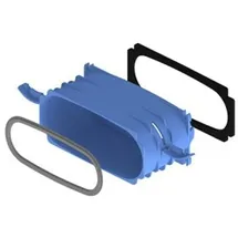 Kermi X-WELL Anschluss Luftkanal flach für Verteiler/Sammler 132x52 mm