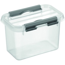 SUNWARE Aufbewahrungsbox Q-line 0,8 Liter, mit Deckel, transparent