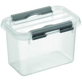 SUNWARE Aufbewahrungsbox Q-line 0,8 Liter, mit Deckel, transparent