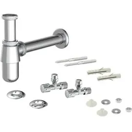 W. Kirchhoff Flaschensiphon-Set Chrom 1 1/4 Zoll