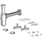 W. Kirchhoff Flaschensiphon-Set Chrom 1 1/4 Zoll