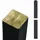 Plus Zaunpfosten 9 x 9 x 298 cm Schwarz/Holz