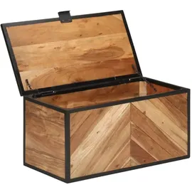 vidaXL Truhe 60x30x30 cm Massivholz Akazie und Eisen