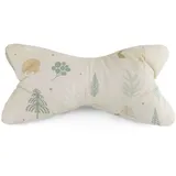 Plückefinken Lesekissen Winterwald 100 x 40 cm Cremeweiß