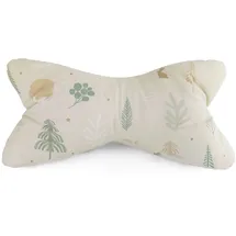 Plückefinken Lesekissen Winterwald 100 x 40 cm Cremeweiß
